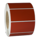 ONE2ID polyester label rood typeplaatje resopal