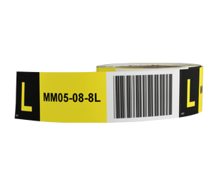 ONE2ID magazijnlabel met barcode palletstelling