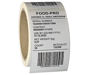 ONE2ID preprinted industrial barcode labels
