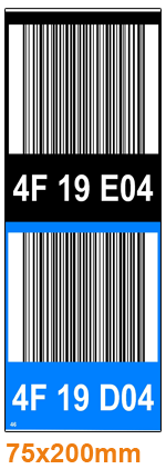ONE2ID locatie stickers magazijn met barcode