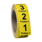 ONE2ID pickkar labels clips order picken magazijn