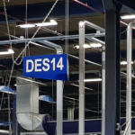 ONE2ID Warehouse signs location signs ceiling installation