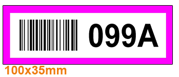 ONE2ID Shelf and rack barcode labels