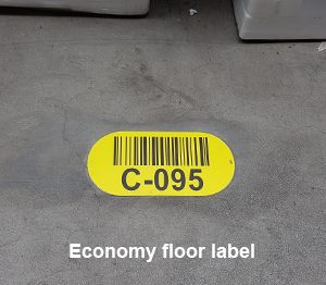 ONE2ID Economy floor label warehouse identification