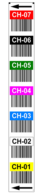 ONE2ID Vertical rack labels pallet racking upright barcode labels warehouse