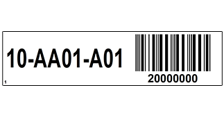 ONE2ID barcode stickers ITF Interleaved 2 of 5 maken