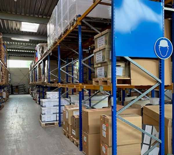 Bulk storage warehouse barcode labels and signs ONE2ID
