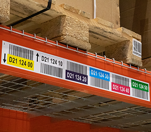 ONE2ID multikleuren magazijnlabels pallet etiketten vloerlabels locatieborden barcode