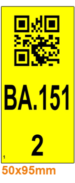 ONE2ID warehouse barcode labels datamatrix codes uprights