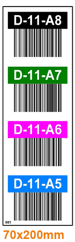 ONE2ID warehouse location signs barcode labels