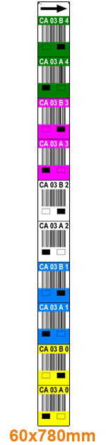 ONE2ID warehouse pallet shuttle systems barcode labels
