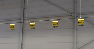 ONE2ID warehouse location signs floor labels bulk storage