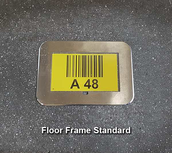 ONE2ID warehouse floor frames identification bulk storage locations