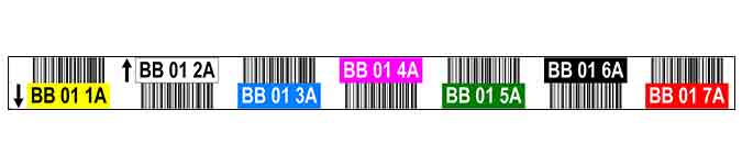 ONE2ID multikleuren barcode labels magazijnlabels