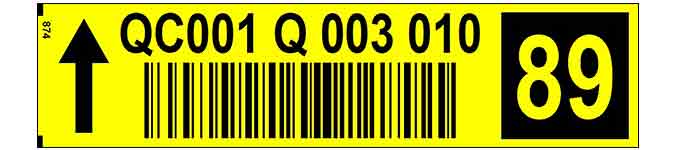 ONE2ID legbord labels orderpicken check digits