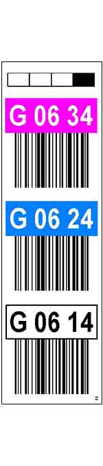 ONE2ID magazijn stickers doorgang barcode scannen
