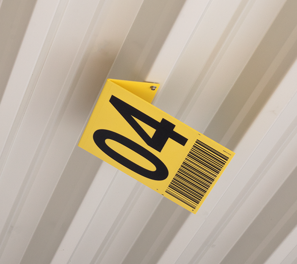 ONE2ID warehouse storage signs