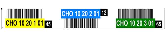 30000353 ONE2ID warehouse labels order picking check digits
