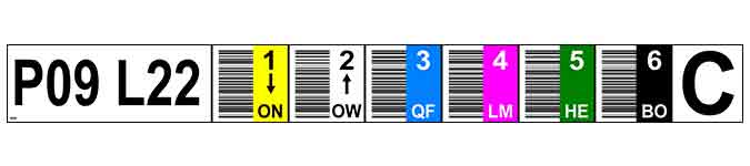 30000563 ONE2ID warehouse labels pallet racking barcode labels