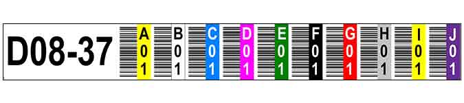 30000910 ONE2ID kleurcodering magazijnlabels warehouse labels