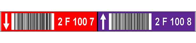 30001515 ONE2ID colour coded order picking labels warehouse