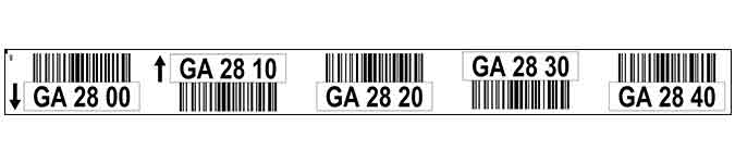 32020194 ONE2ID white rack labels for warehouses