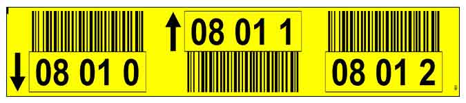 32020231 ONE2ID yellow warehouse labels