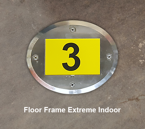 ONE2ID floor frame indoor use warehouse labels