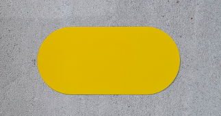 ONE2ID floor marking warehouse floor labels oval piece