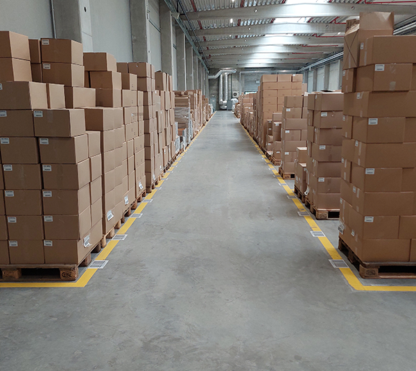 ONE2ID locatieborden magazijn vloerlabels bulklocatie vloerframes