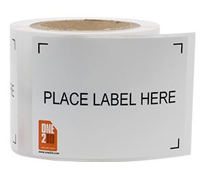 ONE2ID place label here etiket label adapter magazijnlabels