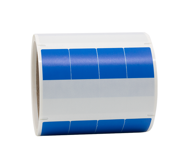 ONE2ID zelflaminerend wikkellabel vinyl M1301 blauw