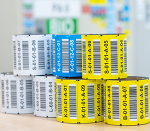 ONE2ID multikleuren barcode etiketten magneetlabels magazijn