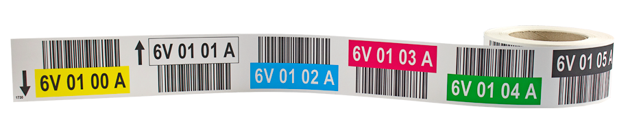 ONE2ID warehouse rack labels barcode labels pallet racking