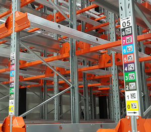 ONE2ID warehouse location signs rack and aisle signs