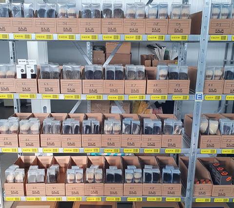 ONE2ID magazijnlabels orderpicken barcode stickers legbordstellingen