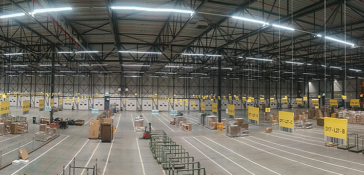 ONE2IaD locatieborden magazijn ophangen locatienummering