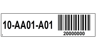 ONE2ID design barcode stickers ITF Interleaved 2 of 5