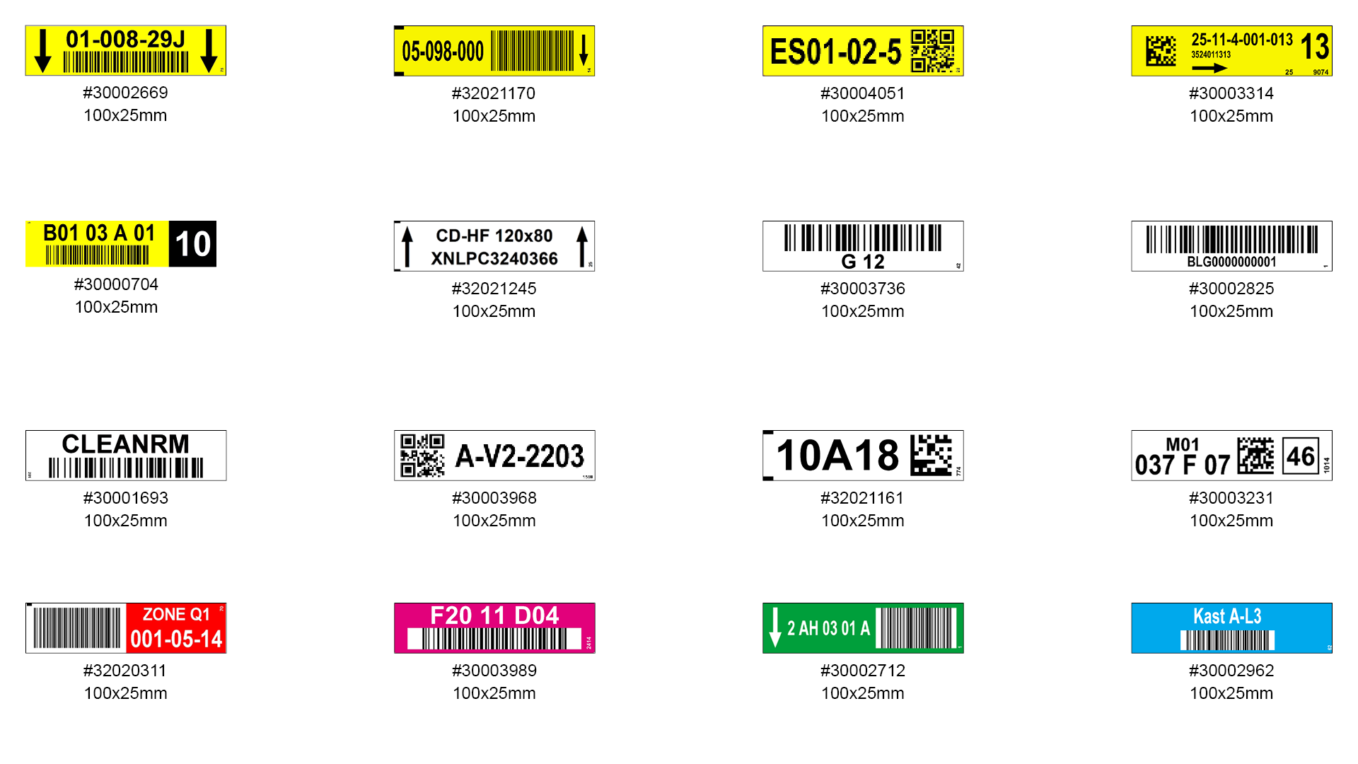 ONE2ID magazijnlabels order picken legbord labels picklabels