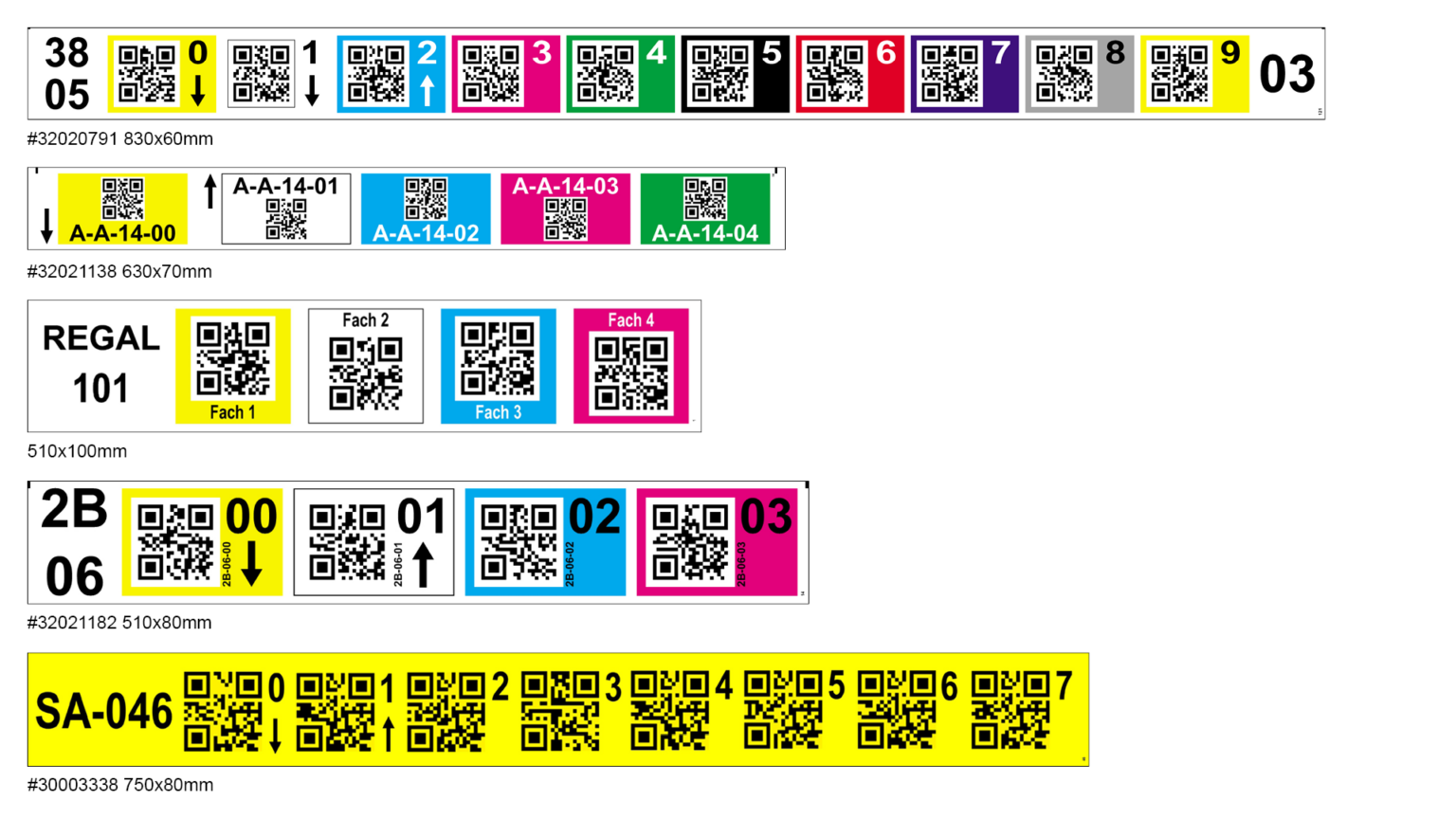 Custom designed warehouse labels | ONE2ID