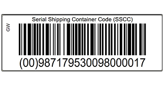 ONE2ID print your own SSCC barcode shipping labels
