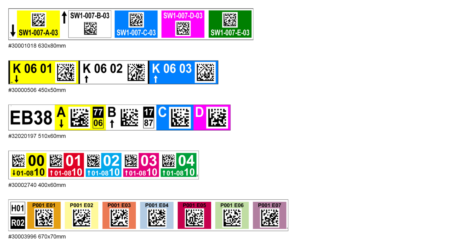 Custom designed warehouse labels | ONE2ID
